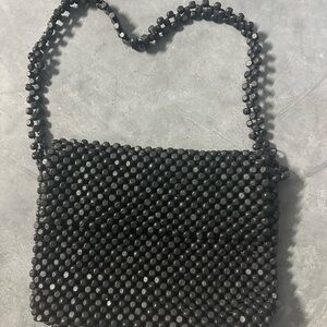 Vintage Black Beaded Liz Claiborne Bag